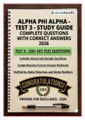 Alpha Phi Alpha Test 3 Questions with Correct Answers 2026 &vert; IMDP Final Exam Prep &ndash; Complete A&plus; Study Guide