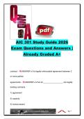 AIC 301 Study Guide 2026 Exam Questions and Answers &vert; 1&comma;000&plus; Comprehensive Practice Questions &vert; Insurance Contracts&comma; Property Law&comma; Negligence&comma; Liability&comma; Claims Handling & Consumer Protection