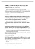 Certified Internal Auditor Examination &lpar;CIA&rpar;