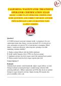 CALIFORNIA WASTEWATER TREATMENT OPERATOR CERTIFICATION EXAM  2026 &sol; 2027  GRADE V &lpar;CHIEF PLANT OPERATOR&rpar; CERTIFICATION GUIDE QUESTIONS AND CORRECT DETAILED ANSWERS WITH RATIONALES &vert;&vert; 100&percnt; GUARANTEED PASS&excl;&excl;   <LATEST VERSION>