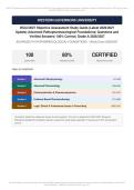 WGU D027 Advanced Pathopharmacological Foundations Bundle Actual Exam 2026&sol;2027 &ndash; 100&percnt; Verified &vert; Graded A&plus; &ndash; Pass Guaranteed &ndash; Detailed Rationales