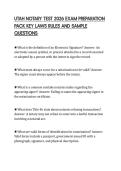 UTAH NOTARY TEST 2026 EXAM PREPARATION&NewLine;PACK KEY LAWS RULES AND SAMPLE&NewLine;QUESTIONS