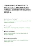 UTMB ADVANCED PATHOPHYSIOLOGY&NewLine;5355 MODULE 6&period;2 PULMONARY ACTUAL&NewLine;PAPER 2026 QUESTIONS WITH SOLUTIONS&NewLine;GRADED A&plus;