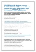 NR602 Pediatric Midterm 2026&sol;2027 &NewLine;TestBANK EXAM With 350 Questions And Correct &NewLine;Answers &lpar;100&percnt; Correct Verified Answers&rpar; WITH &NewLine;RATIONALES &sol; NR602 Pediatric 2026