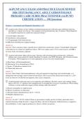 AGPCNP ANCC EXAM NEWEST 2026 &ndash; ADULT GERONTOLOGY PRIMARY CARE NURSE PRACTITIONER CERTIFICATION TEST BANK WITH 198 REAL EXAM QUESTIONS AND CORRECT DETAILED ANSWERS &lpar;GRADED A&plus;&rpar; MOST RECENT