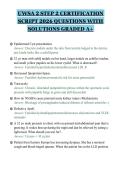 UWSA 2 STEP 2 CERTIFICATION&NewLine;SCRIPT 2026 QUESTIONS WITH&NewLine;SOLUTIONS GRADED A&plus;&NewLine;