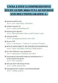 UWSA 2 STEP 2 COMPREHENSIVE&NewLine;STUDY GUIDE 2026 FULL QUESTIONS&NewLine;AND SOLUTIONS GRADED A&plus;&NewLine;