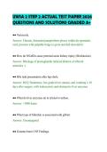 UWSA 2 STEP 2 ACTUAL TEST PAPER 2026&NewLine;QUESTIONS AND SOLUTIONS GRADED A