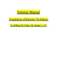Solutions Manual for Foundations of Business 7th Edition by William M&period; Pride&comma; Robert J&period; Hughes & Jack R&period; Kapoor ISBN 9780357717943 Complete Chapters 1&ndash;17