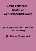 NASM Personal Training Certification Exam PDF &ndash; Study Guide&comma; Practice Questions & CPT Exam Prep &lpar;2026&rpar;