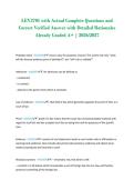 LEV3701 with Actual Complete Questions and &NewLine;Correct Verified Answer with Detailed Rationales &NewLine;Already Graded A&plus; &vert; 2026&sol;2027 