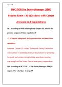 NYC DOB SITE SAFETY MANAGER &lpar;SSM&rpar; EXAM 2026 &ndash; 200&plus; PRACTICE QUESTIONS & ANSWERS WITH RATIONALES