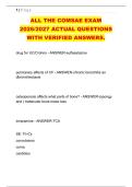 ALL THE COMSAE EXAM &NewLine;2026&sol;2027 ACTUAL QUESTIONS &NewLine;WITH VERIFIED ANSWERS&period;