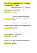 CARN Exam Questions and Answers &lpar;Latest Update 2026&rpar;&period;docx&NewLine;&NewLine;