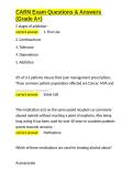 CARN Exam Questions & Answers &lpar;Grade A&plus;&rpar;&period;docx&NewLine;&NewLine;