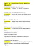 CARN AP Exam Questions & Answers &lpar;Grade A&plus;&rpar;&period;docx&NewLine;&NewLine;