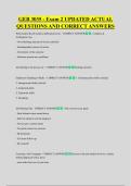 GEB 3035 - Exam 2 UPDATED ACTUAL &NewLine;QUESTIONS AND CORRECT ANSWERS
