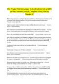 FAA Private Pilot Knowledge Test with all Correct & 100&percnt; Verified Answers &vert;Actual Complete Exam &vert;Already Graded A&plus;