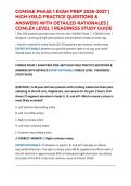 COMSAE PHASE 1 EXAM PREP 2026&ndash;2027 &vert; HIGH-YIELD PRACTICE QUESTIONS & ANSWERS WITH DETAILED RATIONALES &vert; COMLEX LEVEL 1 READINESS STUDY GUIDE