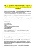 FAA 107 Commercial Drone Pilot Exam with all Correct & 100&percnt; Verified Answers &vert;Actual Complete Exam &vert;Already Graded A&plus;