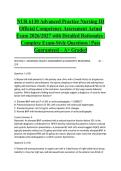 NUR 6130 Advanced Practice Nursing III Official Competency Assessment Actual Exam 2026&sol;2027 with Detailed Rationales &vert; Complete Exam-Style Questions &vert; Pass Guaranteed &ndash; A&plus; Graded&NewLine;&NewLine;