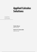 Solutions Manual for Applied Calculus 8th Edition by Stefan Waner&comma; Chapter 1-9 &vert; All Chapters
