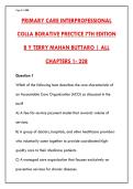 PRIMARY CARE INTERPROFESSIONAL COLLABORATIVE PRACTICE 7TH EDITION EXAM &ndash; 200&plus; PRACTICE QUESTIONS & ANSWERS WITH RATIONALES