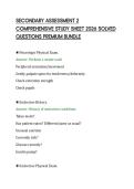 SECONDARY ASSESSMENT 2 &NewLine;COMPREHENSIVE STUDY SHEET 2026 SOLVED &NewLine;QUESTIONS PREMIUM BUNDLE