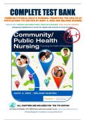 Complete Test Bank for Community&sol;Public Health Nursing 7th Edition Mary A&period; Nies Melanie McEwen &vert; All Chapters Included &vert; 100&percnt; Verified Answers & Explanations