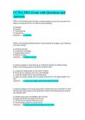 CCMA NHA Exam with Questions and Answers