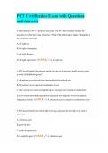 PCT Certification Exam with Questions and Answers