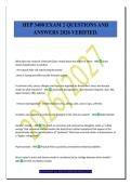 HEP 3400 EXAM 2 QUESTIONS AND&NewLine;ANSWERS 2026 VERIFIED&period;