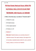 PSI NATIONAL REAL ESTATE EXAM WITH 125&plus; REALISTIC PRACTICE QUESTIONS & DETAILED RATIONALES &lpar;2026 EDITION&rpar;
