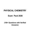 Physical Chemistry Mock Exam &vert; 100&plus; Questions with Verified Answers &vert; 2026