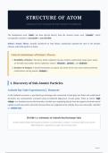 The Quantum Core&colon; Comprehensive Notes on Atomic Structure & Spectra