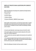 NBSTSA CST Practice Exam A Complete Solutions &ndash; Certified Surgical Technologist &lpar;CST&rpar; Exam Preparation Questions and Answer Explanations