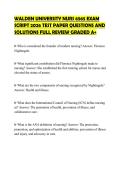 WALDEN UNIVERSITY NURS 6565 EXAM&NewLine;SCRIPT 2026 TEST PAPER QUESTIONS AND&NewLine;SOLUTIONS FULL REVIEW GRADED A&plus;