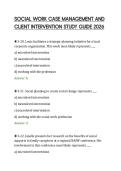 SOCIAL WORK CASE MANAGEMENT AND &NewLine;CLIENT INTERVENTION STUDY GUIDE 2026