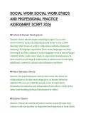 SOCIAL WORK SOCIAL WORK ETHICS &NewLine;AND PROFESSIONAL PRACTICE &NewLine;ASSESSMENT SCRIPT 2026 