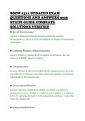 SOCW 6311 UPDATED EXAM &NewLine;QUESTIONS AND ANSWERS 2026 &NewLine;STUDY GUIDE COMPLETE &NewLine;SOLUTIONS VERIFIED