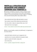 SOCW 6311 UPDATED EXAM &NewLine;QUESTIONS AND CORRECT &NewLine;ANSWERS 2026 VERIFIED A&plus; 