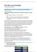 Aantekeningen Sociale Psychologie &vert; VIVES &vert; 2025&sol;26