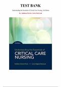 Test Bank for Understanding the Essentials of Critical Care Nursing 3rd Edition by Kathleen Perrin&comma; Chapter 1-19 &vert; All Chapters