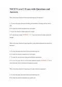 NICET Level 2 Exam with Questions and Answers