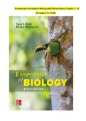 Test Bank for Essentials of Biology 6th Edition Mader &vert; Chapter 1 - 32 &vert; PDF File &vert; Updated Guide 2022&NewLine;