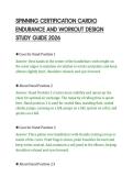 SPINNING CERTIFICATION CARDIO &NewLine;ENDURANCE AND WORKOUT DESIGN &NewLine;STUDY GUIDE 2026