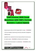 CAM License Exam &lpar;468&period;432 F&period;S&period;&rpar; 2026 &ndash; 200 Questions & Answers &vert; Florida Condominium Law&comma; HOA Management&comma; Budgets & Board Operations &vert; Florida Department of Business and Professional Regulation &lpar;DBPR&rpar;