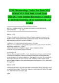 HESI Pharmacology Evolve Test Bank NGN Official NGN Test Bank Actual Exam 2026&sol;2027 with Detailed Rationales &vert; Complete Exam-Style Questions &vert; Pass Guaranteed &ndash; A&plus; Graded&NewLine;&NewLine;