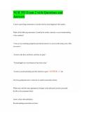 NUR 353 Exam 2 with Questions and Answers