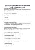 Evidence-Based Healthcare Questions with Correct Answers